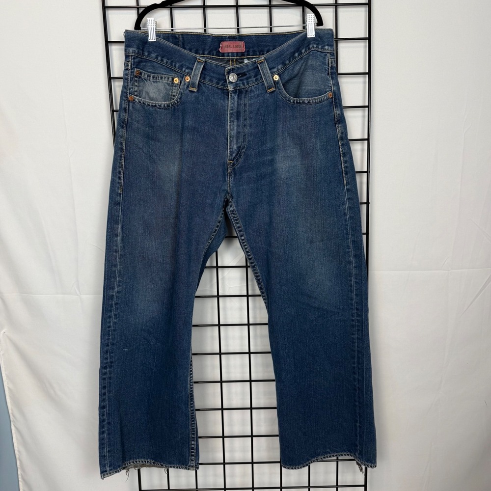 Vintage Levi's Type 1 Jeans Mens 38x30 Blue Real Loose Baggy Skater Wide Leg Y2K